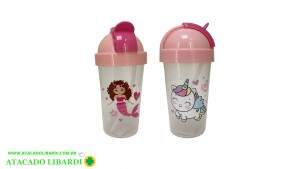 COPO PLAST 330ML C/CANUDO F0037