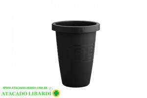 VASO GREGO 21L RED 44X33CM PRETO 0489