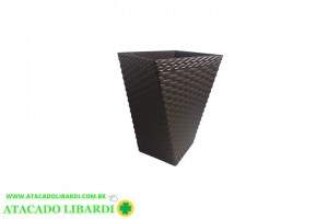 VASO RATTAN TWISTER 36X23CM MARROM 12L 900
