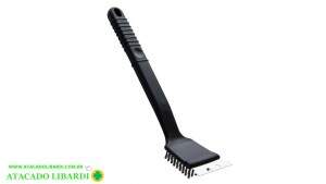 ESCOVA LIMPA GRELHA ACO 30CM C/CABO DR0021