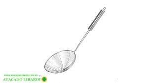 PENEIRA METAL  INOX 36CM FRITURA SQ5112