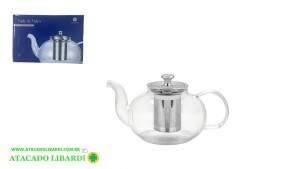 CHALEIRA VIDRO 600ML C/INFUSOR LV1057