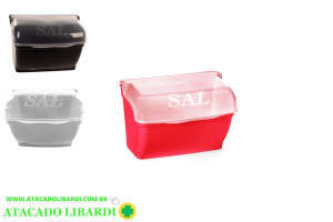 SALEIRO 1KG PLAST C/TAMPA COLOR 064CL