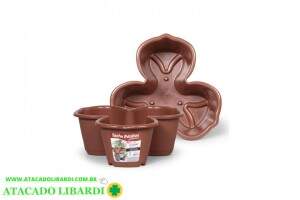 VASO PETALAS EMPILHAVEL 11,5L TERRACOTA 0525