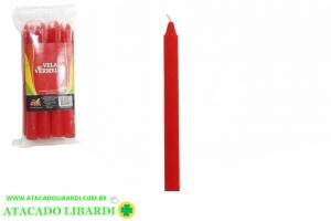 VELA MAX N12 12G VERMELHA 8UNI 1121