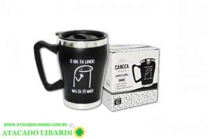 CANECA TERMICA INOX C/TAMPA 360ML FLORK COLOR CZ22943