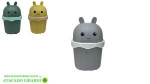 MINI LIXEIRA BASCULANTE PLAST 20X12CM COLOR EAC009