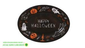 TRAVESSA MELAMINA OVAL 35,5X25,6CM HALLOWEEN 81081001