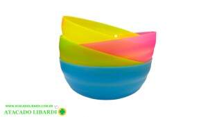 JOGO TIGELA SOBREMESA PLAST 4PCS COLOR BA24271