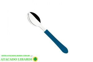 COLHER CHA CABO PLAST LEME AZUL 23187/490
