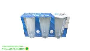 CONJ COPO VIDRO 290ML 3PCS NX417