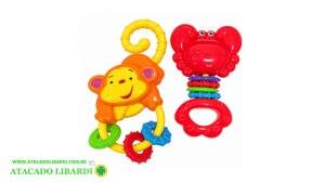 SOLAPA CHOCALHO 2PCS PLAST COLOR BA13234