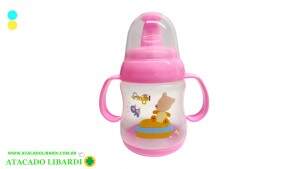 COPO PLAST 300ML C/TAMPA INFANTIL COLOR COP90