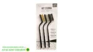 ESCOVA ACO C/CABO PLAST 17,5CM 3PCS DT6647