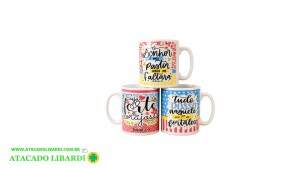 CANECA CERAM 300ML 9CM SALMOS UT1150