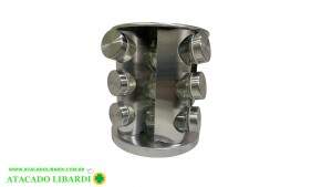 PORTA CONDIMENTO C/SUPORTE GIRATORIO 16PCS INOX CA09855