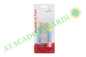 PRENDEDOR DE PAPEL COLOR 6PCS 45MM WPC80037