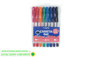 CANETA GEL C/8UNI COLOR FO232214