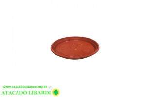 PRATO PLAST JARDIM REDONDO 16CM N1,5 MARROM 064