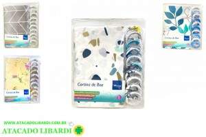 CORTINA BOX 170X180CM POLIESTER ACETINADO C/GANCHOS DTB0101