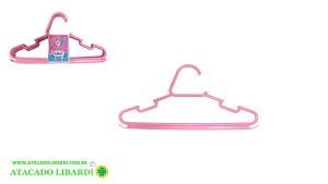 CABIDE INFANTIL PLAST 5UNI ROSA 3207