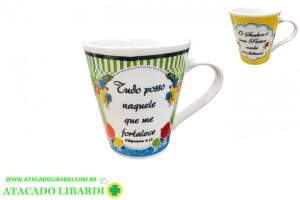 CANECA PORC 290ML 10CM SALMO D69290