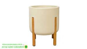 VASO NORDICO 37X33X33CM AREIA 14593