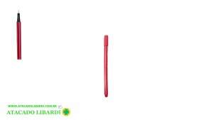 CANETA ESFEROGRAFICA PONTA FINA VERMELHO 101302