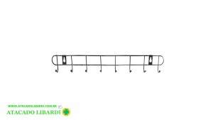 CABIDE PAREDE METAL 8 GANCHO UC202534