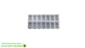 PORTA COMPRIMIDO PLAST 14,5X6CM SEMANA POR1302