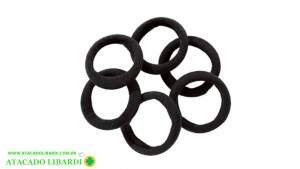 ELASTICO P/CABELO 6UNI PRETO 31366C