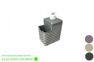 DISPENSER PORTA DETERGENTE 14X11CM RATTAN COLOR 040