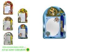 BLOCO ANOTACAO MAGNETICO 6,5X8,5CM 40F C/CANETA SORT HA80849