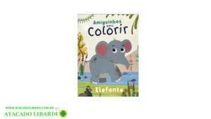 LIVRO MEDIO AMIGUINHOS PARA COLORIR ELEFANTE 1162284