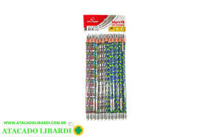 LAPIS GRAFITE 12UNI C/BORRACHA SORT WPD00095