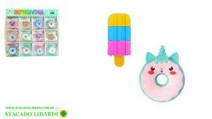 BORRACHA ESCOLAR 4,5CM 48UNI DOCES COLOR HE40703