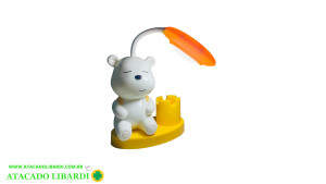 ENFEITE LUMINARIA 12X7X7,3X23CM URSO COLOR HQ59704