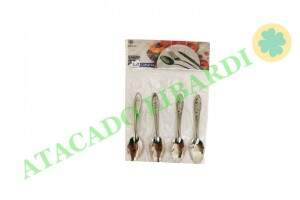 COLHER CHA INOX 4PCS LT2062B