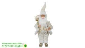 BONECO NATAL PAPAI NOEL DOURADO  45CM 91770001
