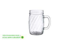 CANECA CHOPP VIDRO 14CM 490ML 105109