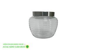 POTE VIDRO 11X11CM 1200ML C/TAMPA AIH1596