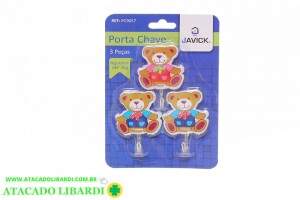 GANCHO ADESIVO PLAST 3PCS URSOS PC9057