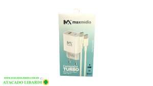 CARREGADOR CELULAR USB TIPO IP BIVOLT MAXCAR164