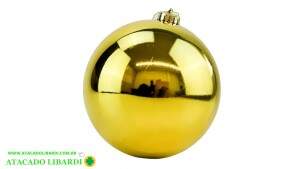 BOLA LISA 25CM 1PC DOURADO NTB1201D
