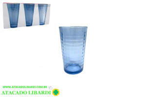CONJ COPO VIDRO 320ML 13CM 6PCS DUBLIN VDA14029