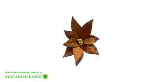 BICO PAPAGAIO AVELUDADO 25CM C/GLITTER  MARROM 97867007