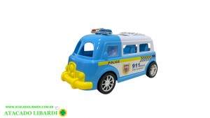 SOLAPA CARRO POLICIA FRICCAO 20CM  FTB1222