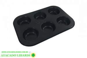 ASSADEIRA ANTIADERENTE CUPCAKE P/6 18X26CM 178