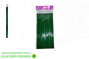 LAPIS GRAFITE 10UNI VERDE C/BORRACHA ST38398