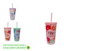 COPO PLAST 600ML C/CANUDO MAE FJ90691